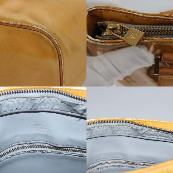 LOUIS VUITTON Monogram Vernis Houston Hand Bag Gris M91053 - Picture 11 of 13